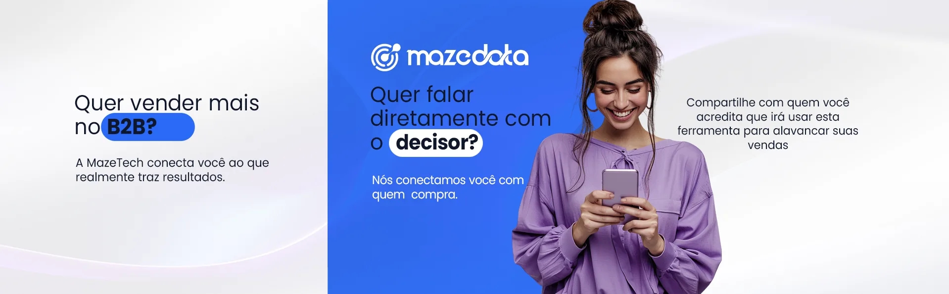 Plataforma MazeData — painel de geração de leads B2B com IA